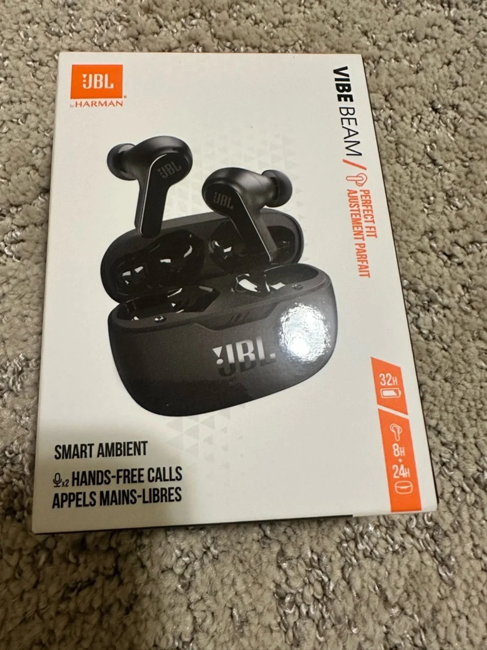 JBL Vibe Beam True Wireless Earbuds - Black